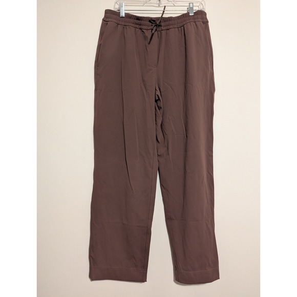 lululemon athletica Pants - Lululemon Straight-Leg Mid-Rise Pant Luxtreme In Dark Oxide Brown Size Large